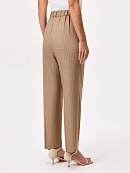 Укороченные зауженные брюки из костюмной ткани  POMPA арт.3110881gz0705