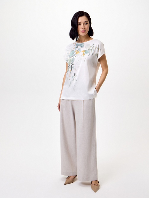 Блуза с принтом