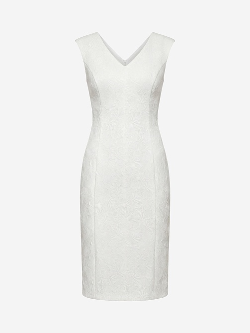 Платье-футляр из фактурного жаккарда