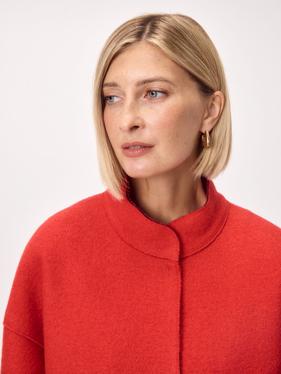 Бомбер из варёной шерсти с мембраной