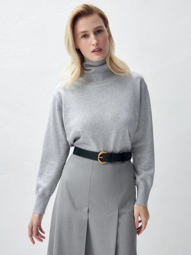 Вязаный джемпер из хлопка