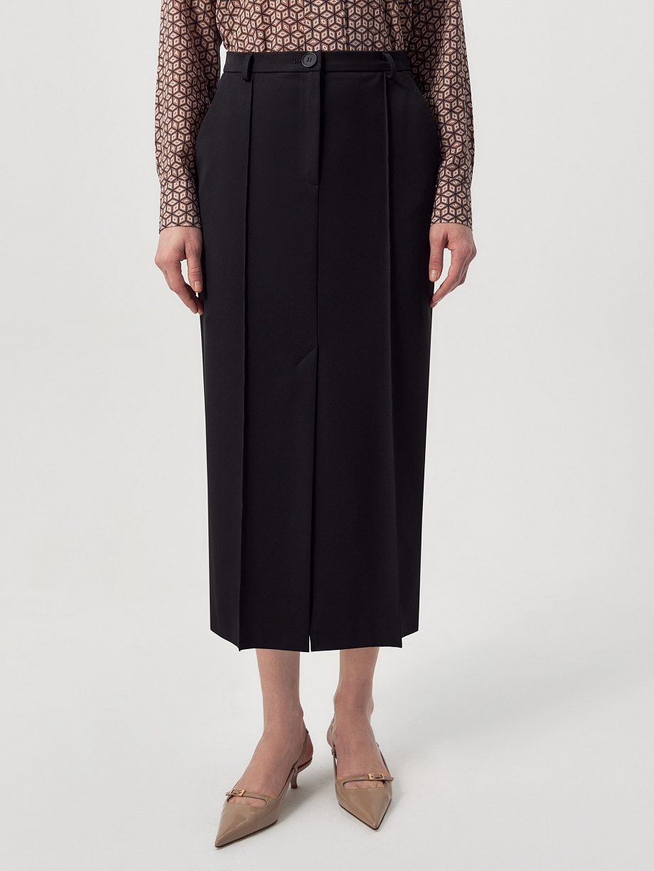 Юбка из костюмной ткани