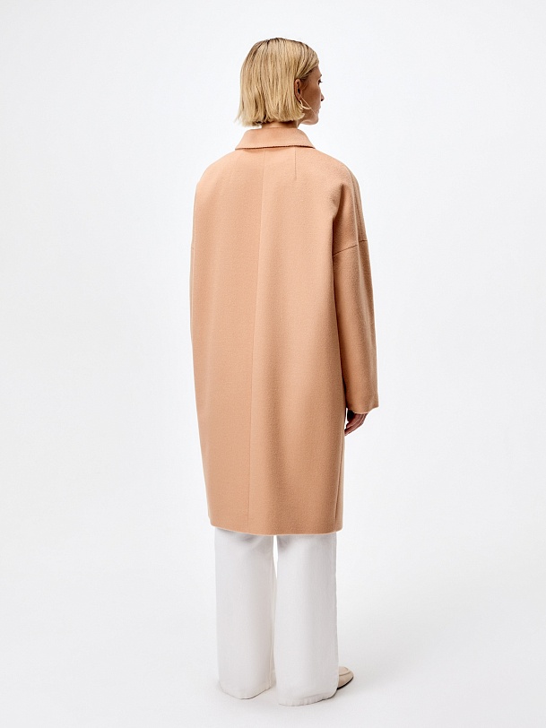 Шерстяное демисезонное пальто с мембраной