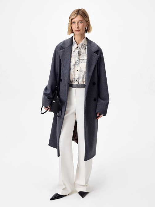 Пальто из шерсти с мембраной