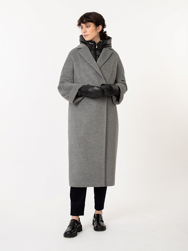 Варежки женские зимние черные