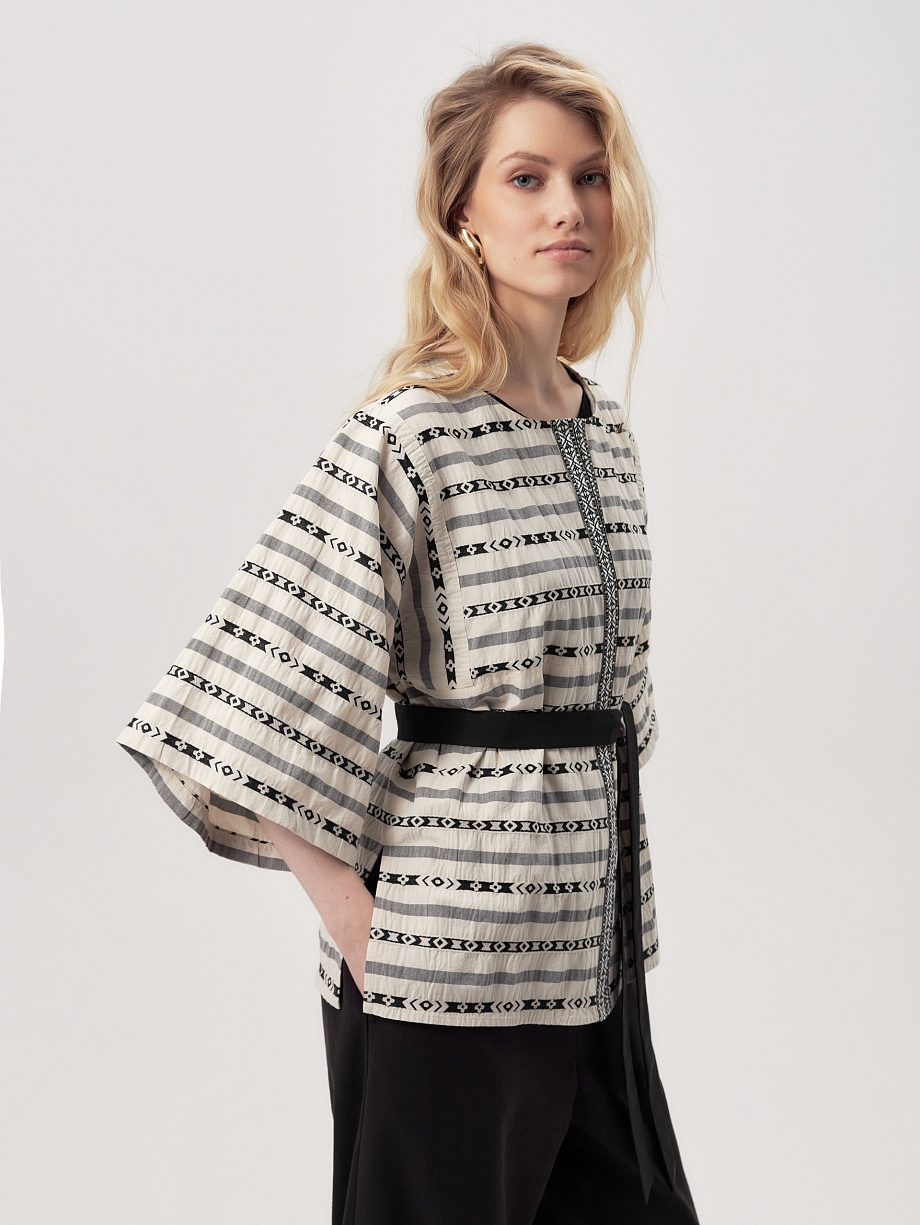 Жакет-кимоно из 100% хлопка