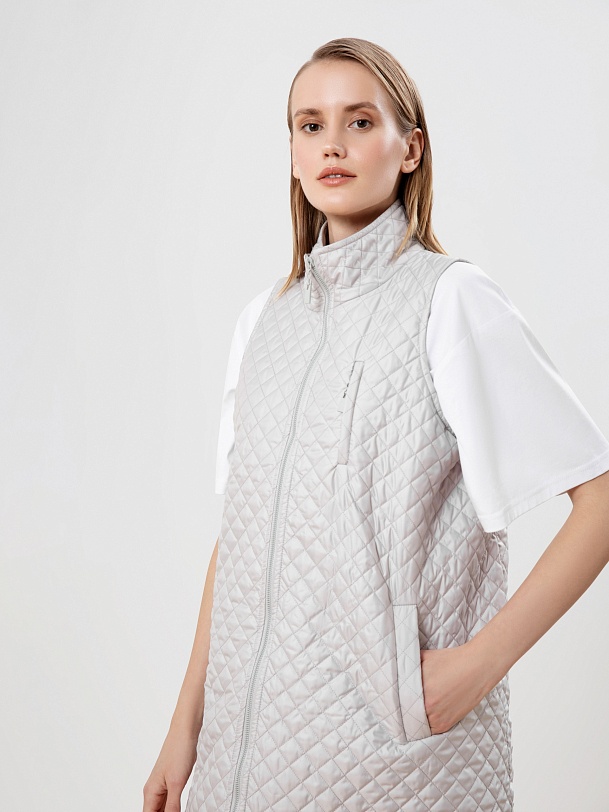 Жилет стеганый на молнии