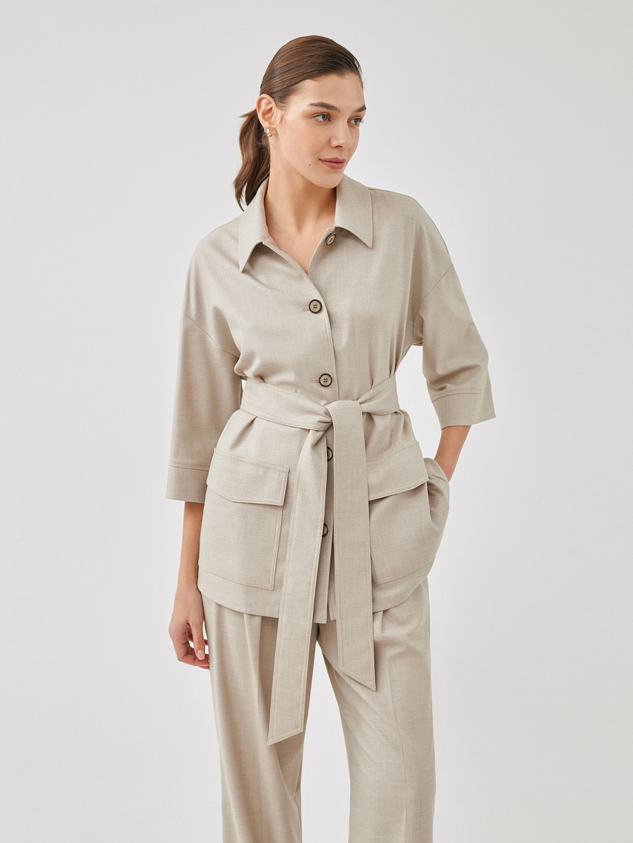 Жакет в стиле сафари