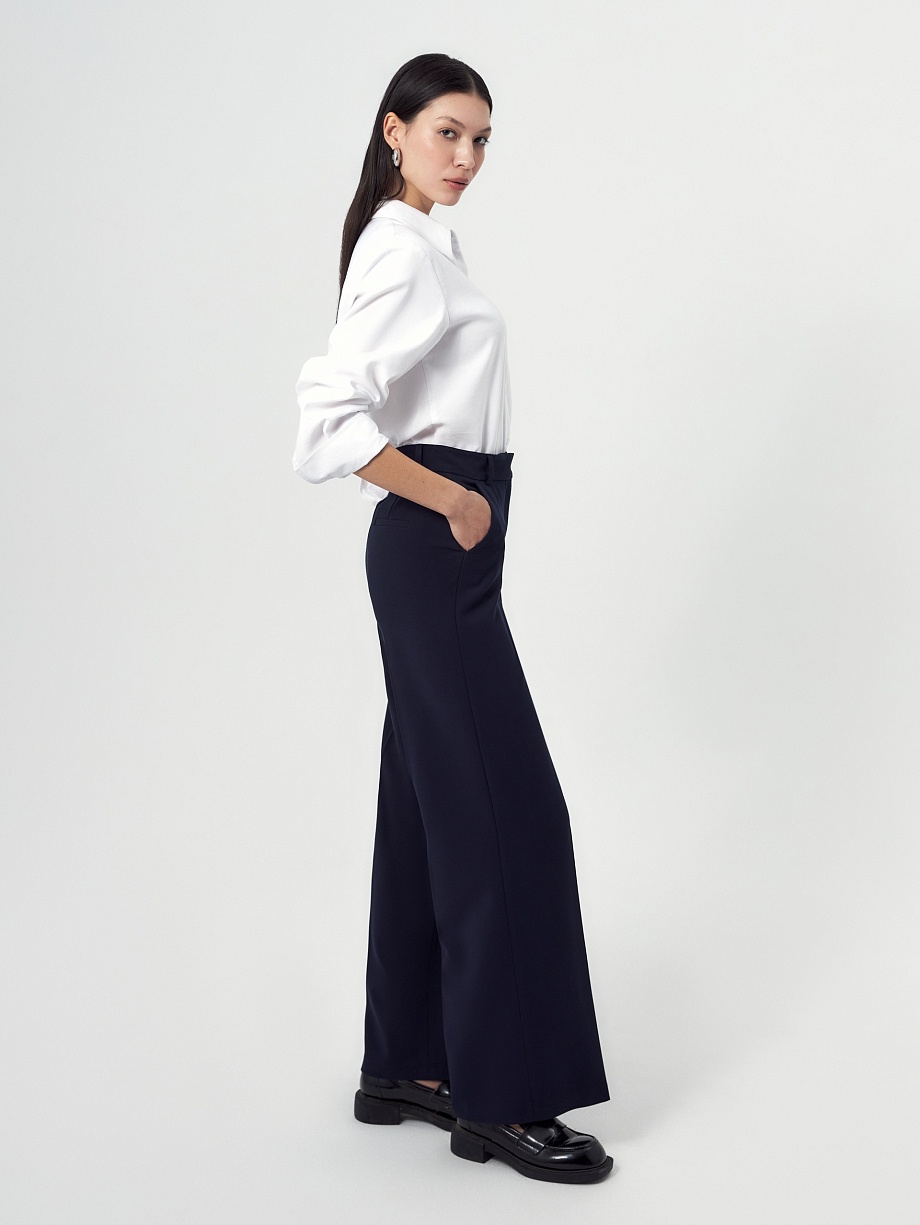 Брюки из костюмной ткани с вискозой