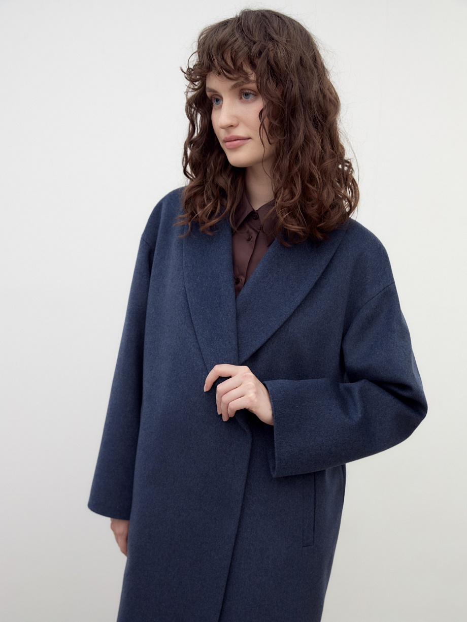 Шерстяное пальто с мембраной