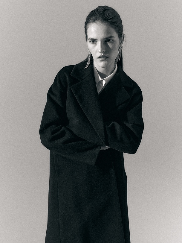 Шерстяное пальто с мембраной