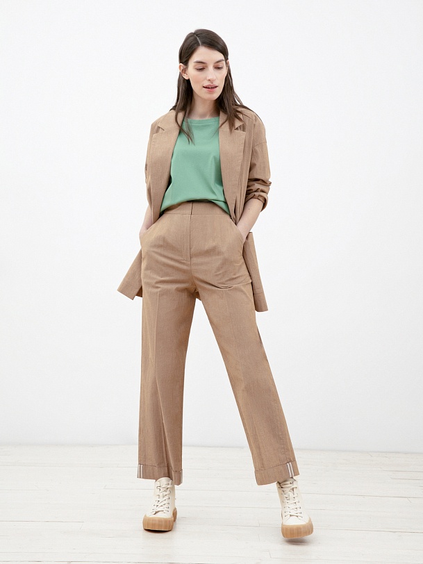 Брюки женские цвета капучино