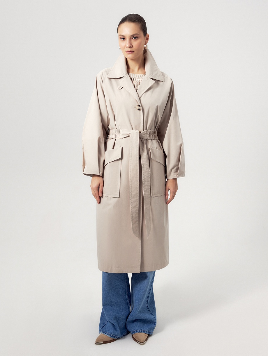 Непромокаемый хлопковый плащ