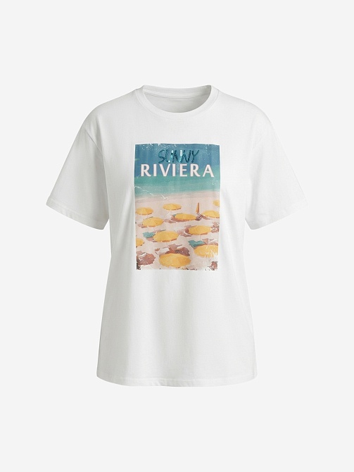 Футболка из 100% хлопка с принтом