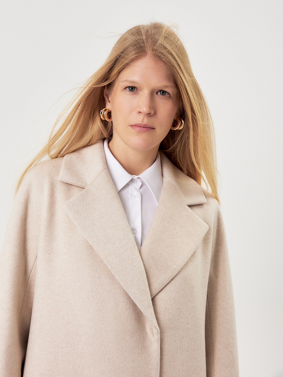 Пальто из шерсти с мембраной