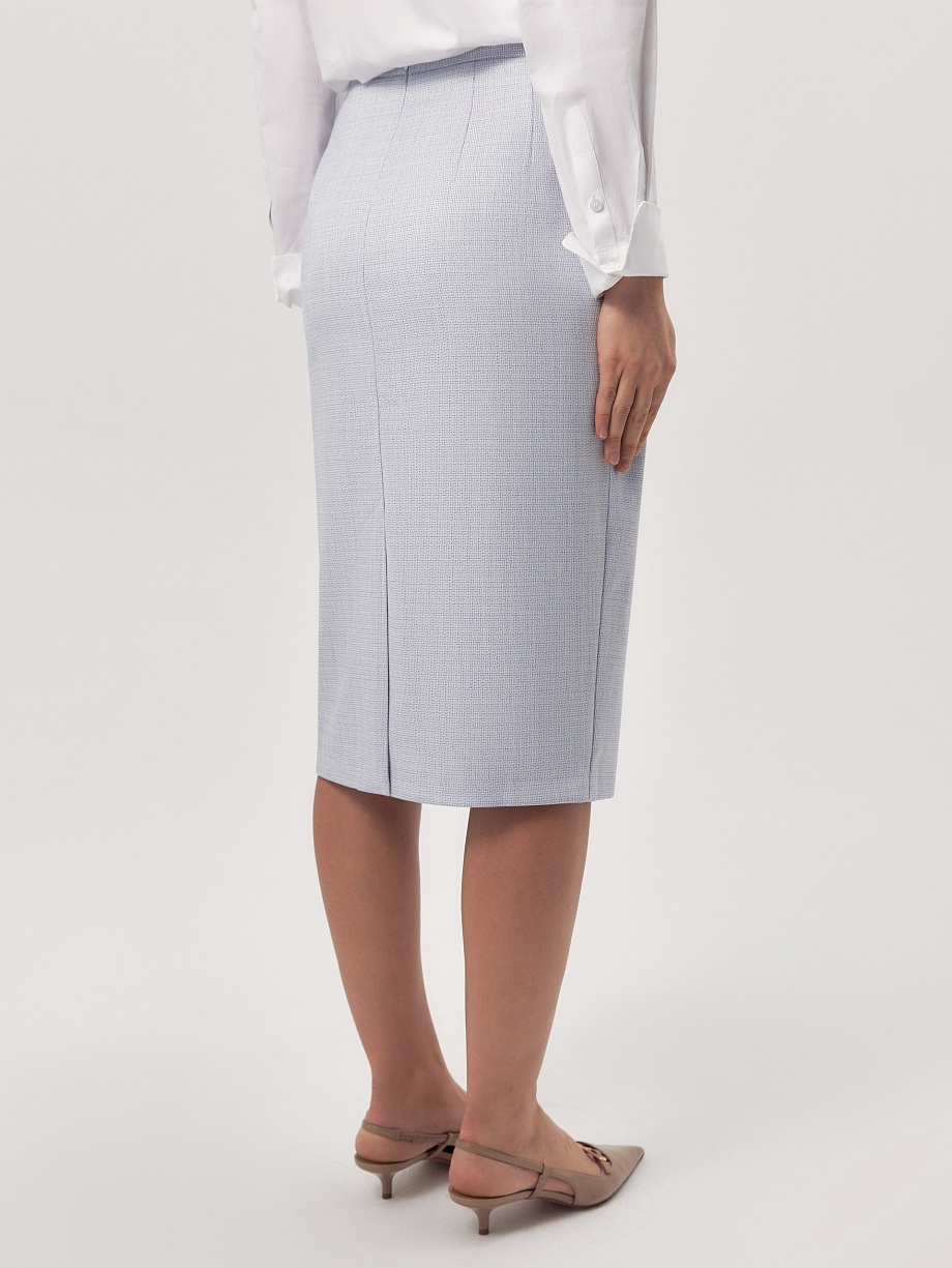 Юбка-миди из твида