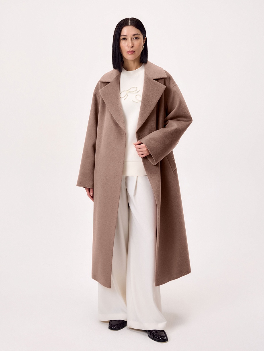 Пальто из премиальной шерсти с мембраной