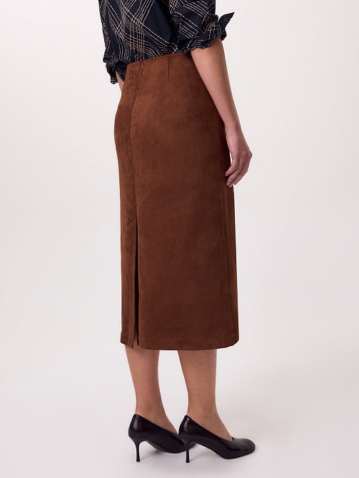 Юбка из экозамши