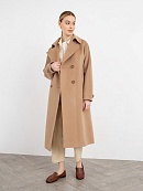 Двубортное демисезонное классическое пальто с мембраной POMPA арт.1013001p10007