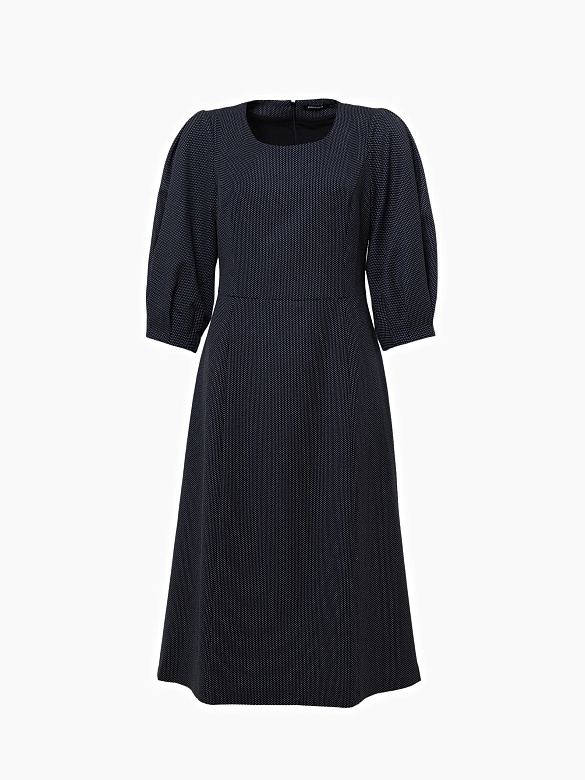 Платье миди из вискозной костюмной ткани POMPA арт.1137130nb0498