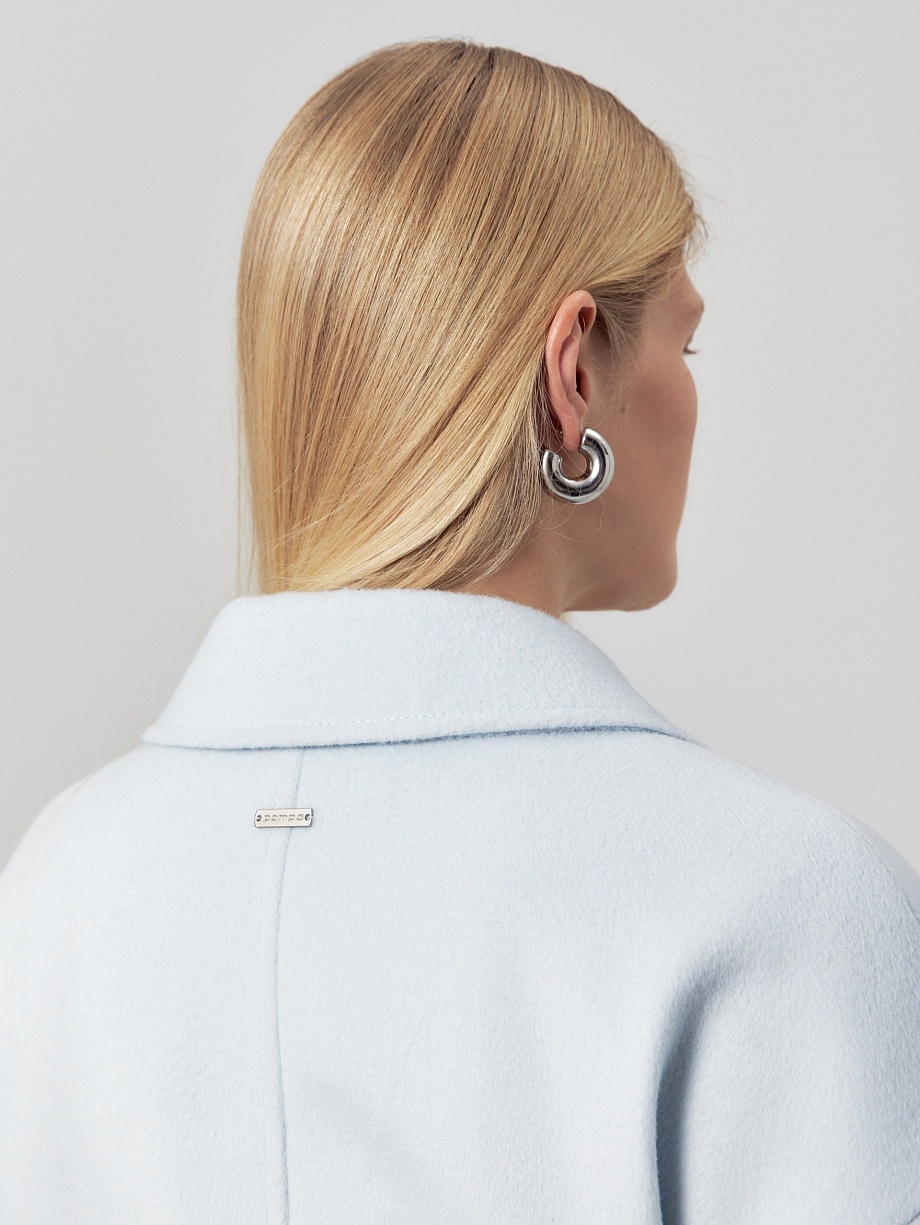 Демисезонное пальто из шерсти с мембраной