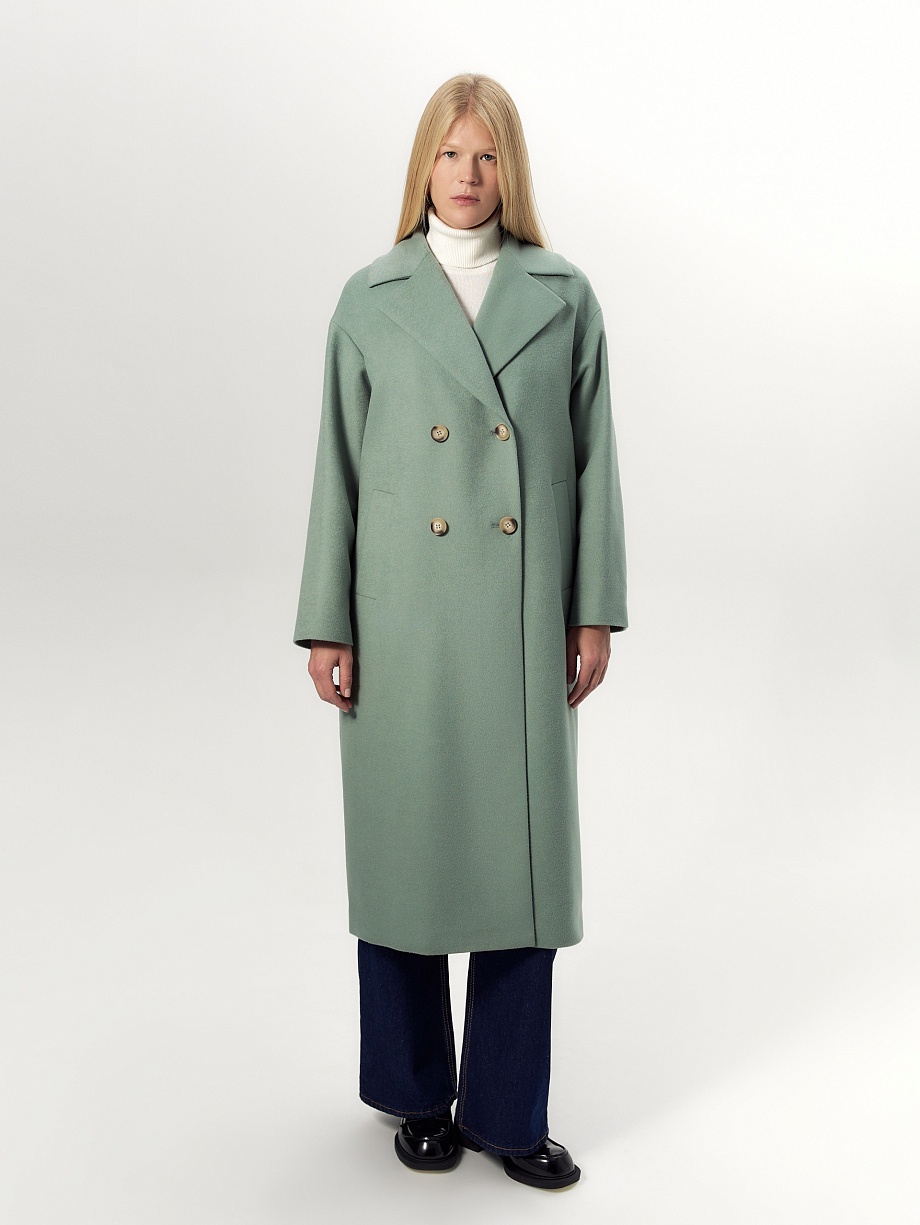 Шерстяное пальто с мембраной