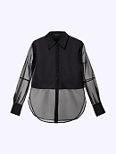 Блуза из атласа и органзы POMPA арт.7143010ab0699