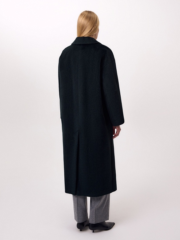 Пальто из шерсти Альпака Беби Сури с мембраной и утеплённой спинкой POMPA арт.1016086r90099