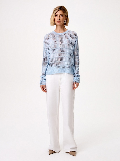 Ажурный джемпер с шерстью