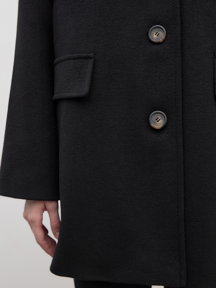 Шерстяное полупальто с мембраной