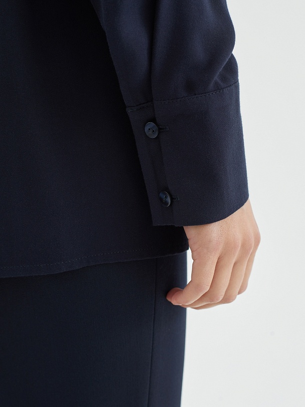 Прямая рубашка из вискозы