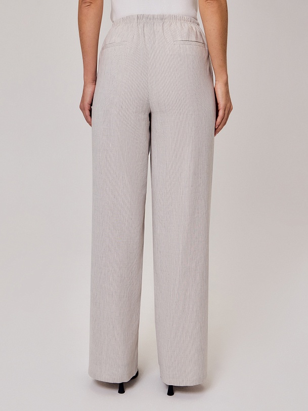 Летние брюки из льняной ткани