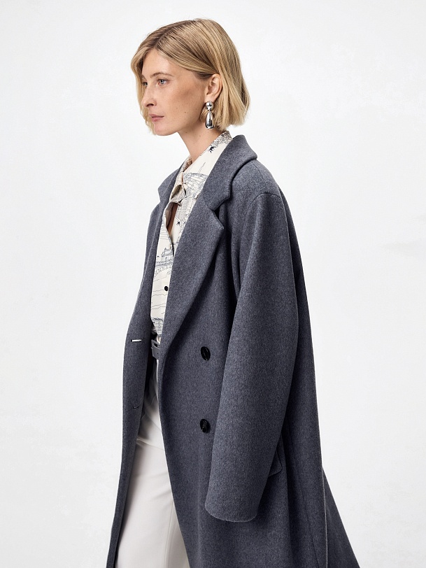 Пальто из шерсти с мембраной