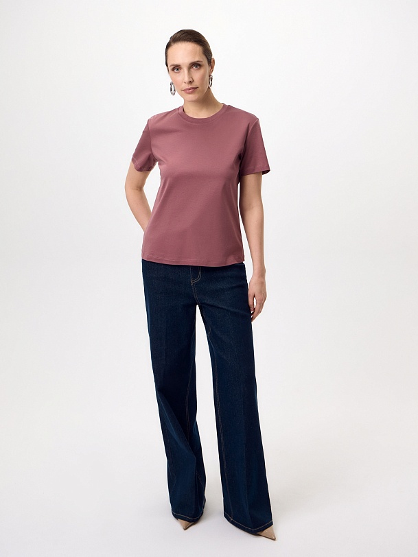 Футболка из 100% мерсеризированного хлопка