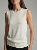 Прямой вязаный топ из вискозы и шелка POMPA арт.3231161cs1003