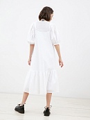 Белое летнее платье из хлопка POMPA арт.4630230bb0201