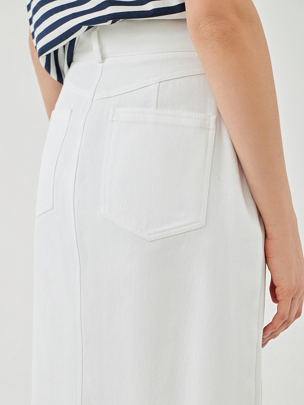 Джинсовая юбка-карандаш