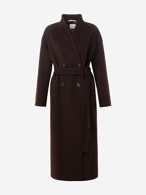 Пальто из шерсти с мембраной и утеплённой спинкой