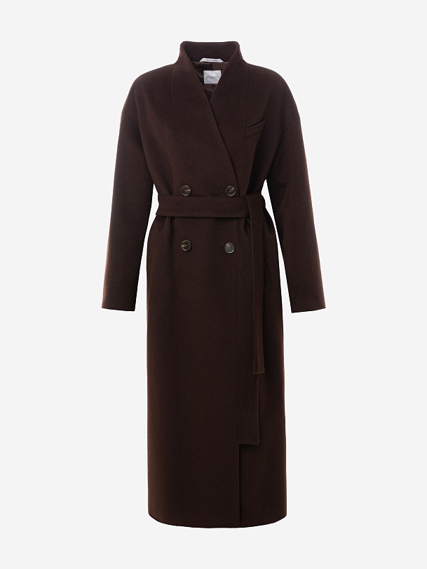 Пальто из шерсти с мембраной и утеплённой спинкой