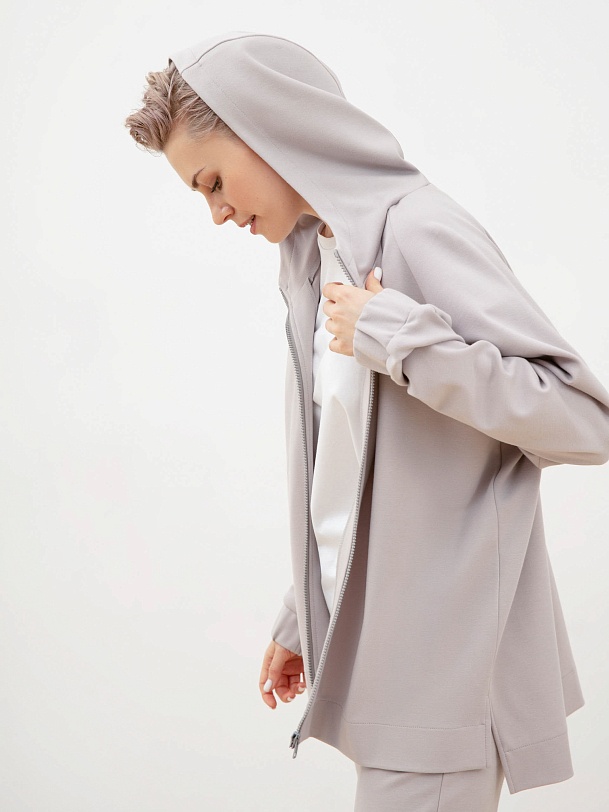 Толстовка на молнии с капюшоном