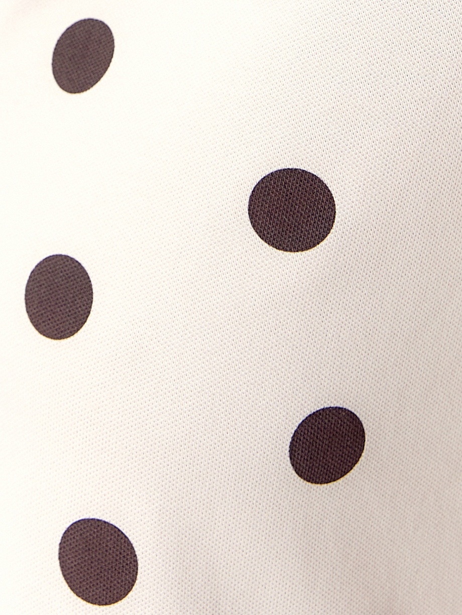 Платье из хлопка с воротником поло