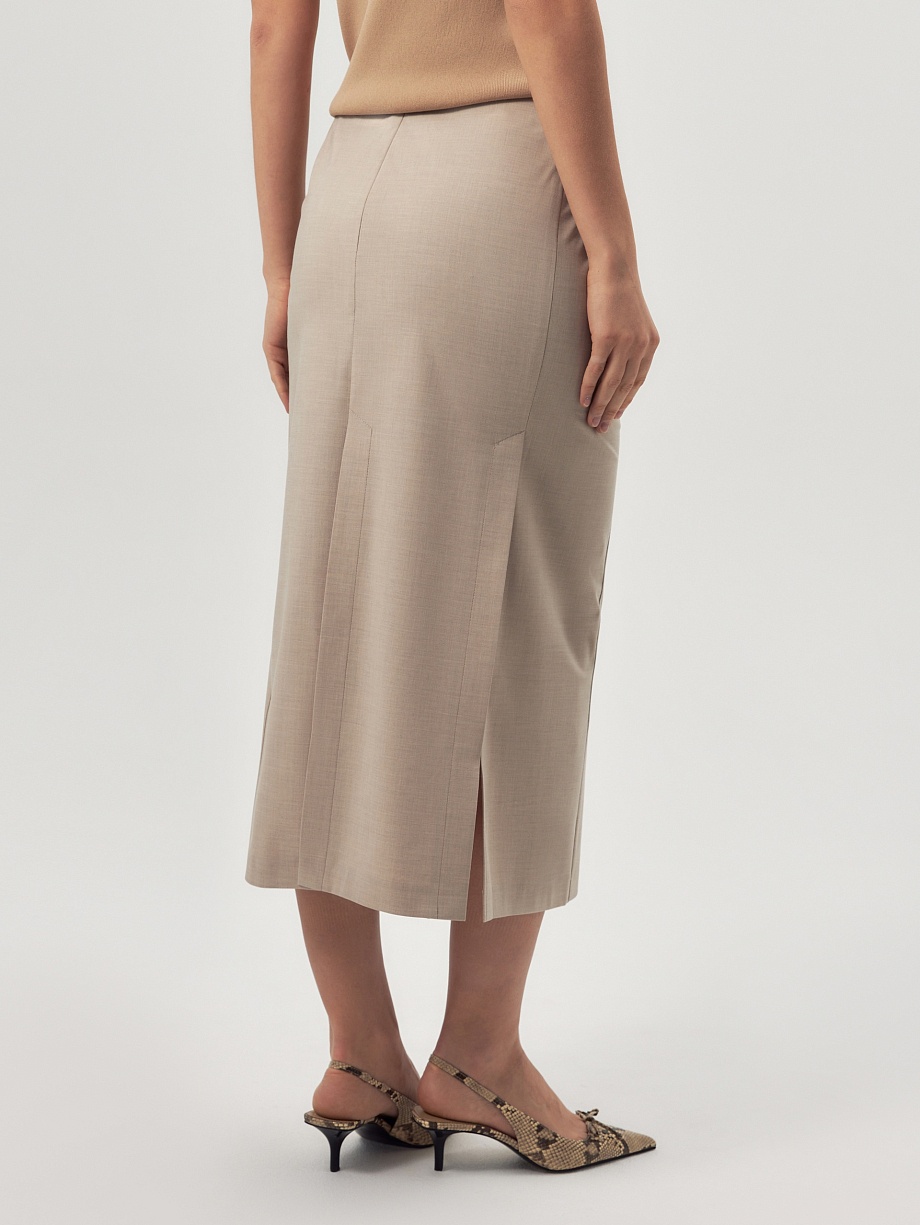 Прямая юбка макси