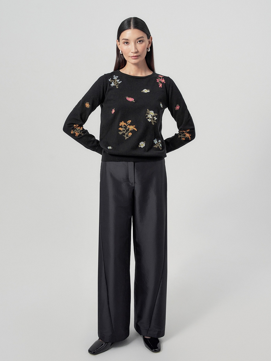 Брюки широкие