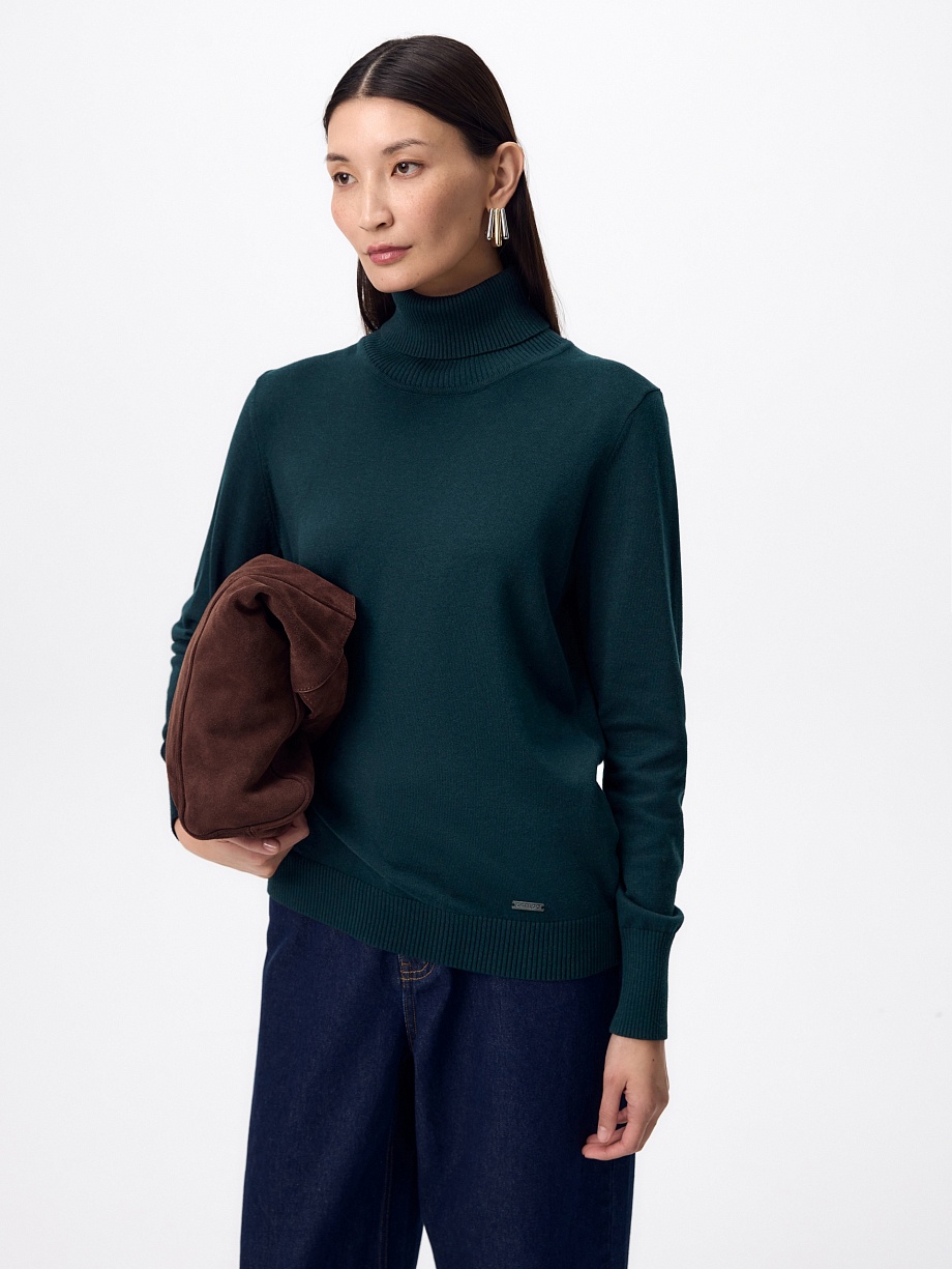 Водолазка из вискозы и хлопка