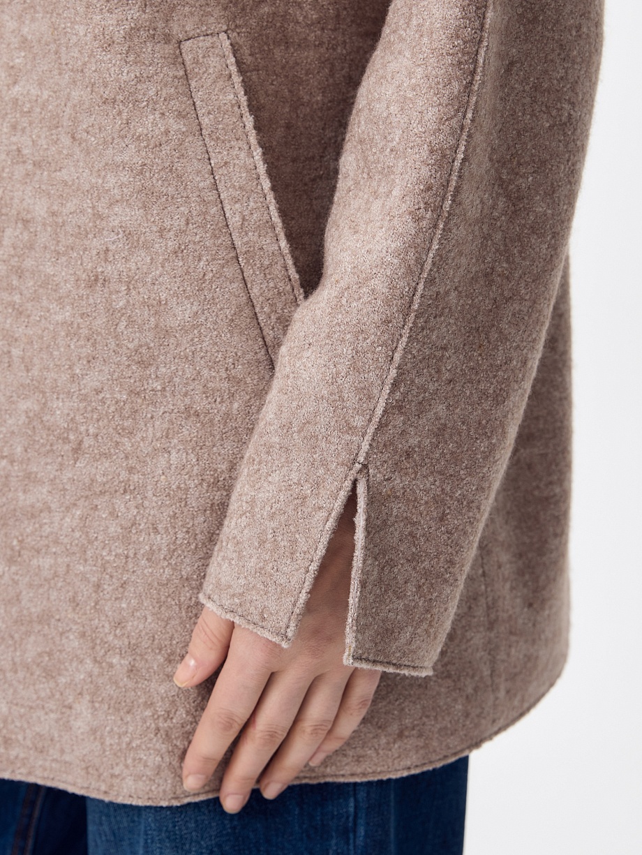 Полупальто из вареной шерсти с мембраной