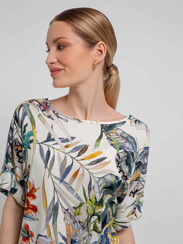 Свободная блуза из 100% вискозы