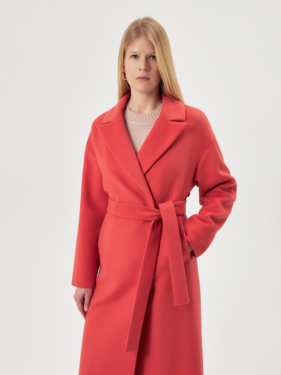 Шерстяное пальто с мембраной