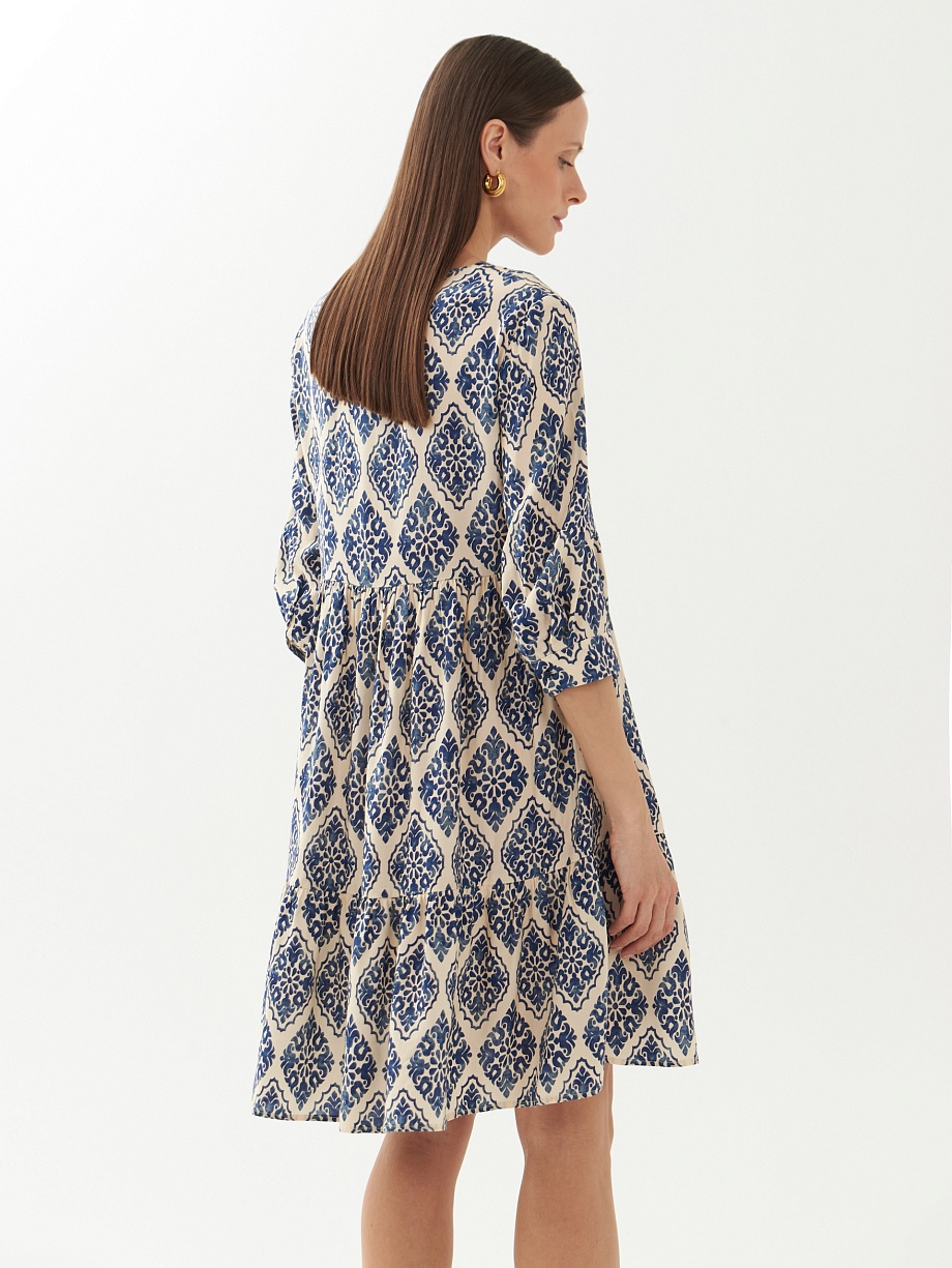 Свободное летнее платье из вискозы