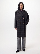 Пальто из шерсти с мембраной и утеплённой спинкой POMPA арт.1014909p90090