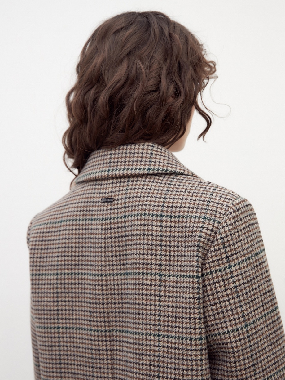 Шерстяное пальто с мембраной